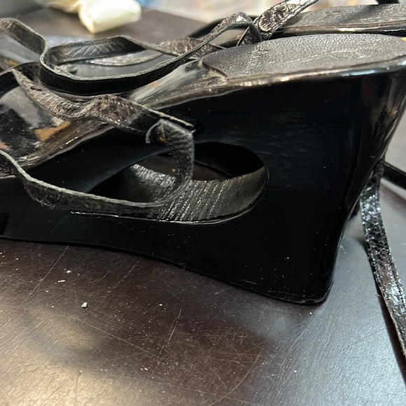 Fortuna Valentino Wooden Sandals Sz 40 - Picture 9 of 15